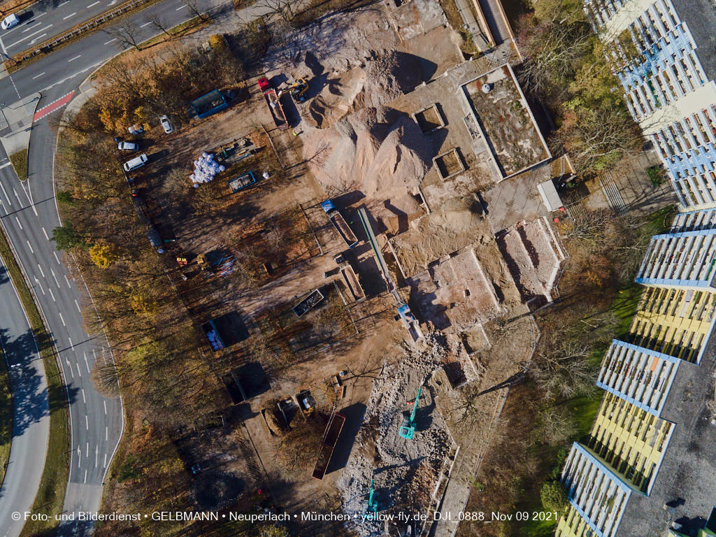 09.11.2021 - Baustelle Quiddezentrum in Neuperlach