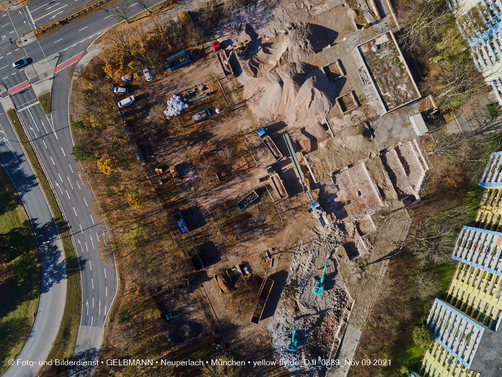 09.11.2021 - Baustelle Quiddezentrum in Neuperlach