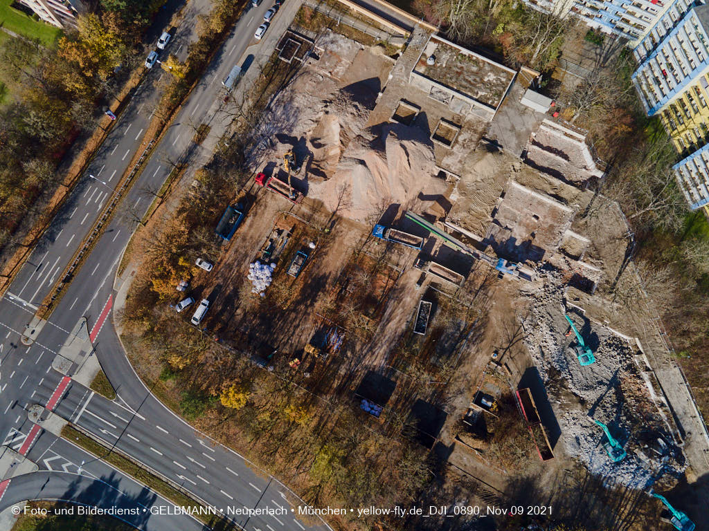 09.11.2021 - Baustelle Quiddezentrum in Neuperlach