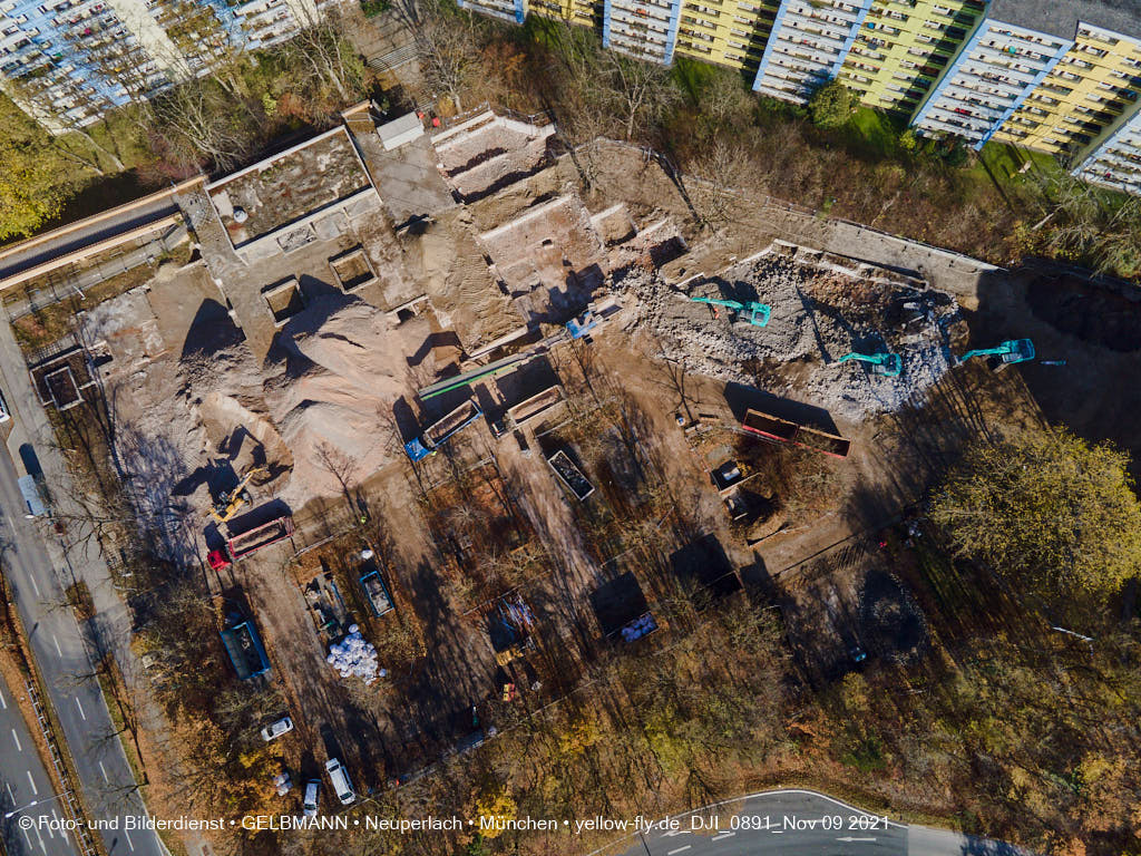 09.11.2021 - Baustelle Quiddezentrum in Neuperlach