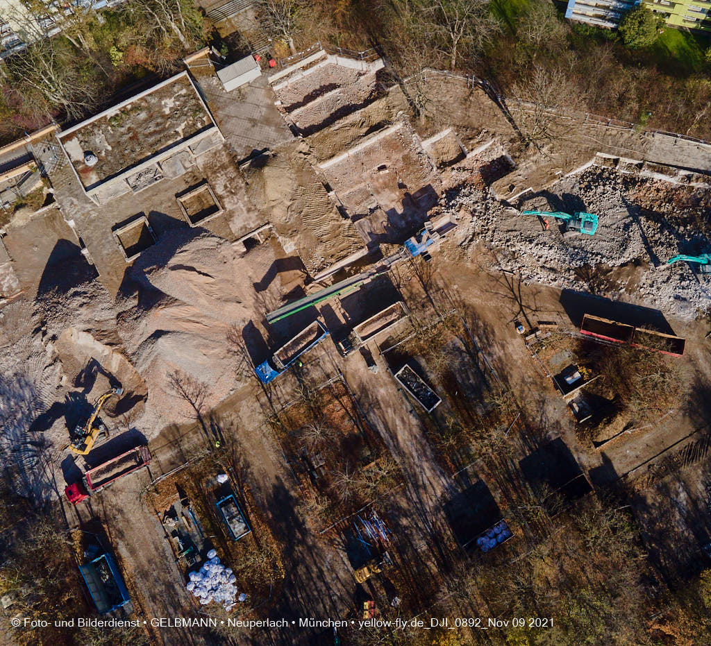 09.11.2021 - Baustelle Quiddezentrum in Neuperlach