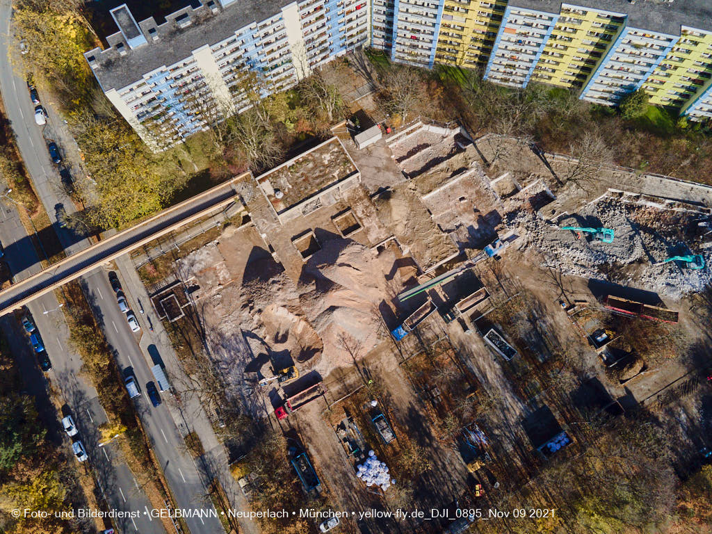09.11.2021 - Baustelle Quiddezentrum in Neuperlach
