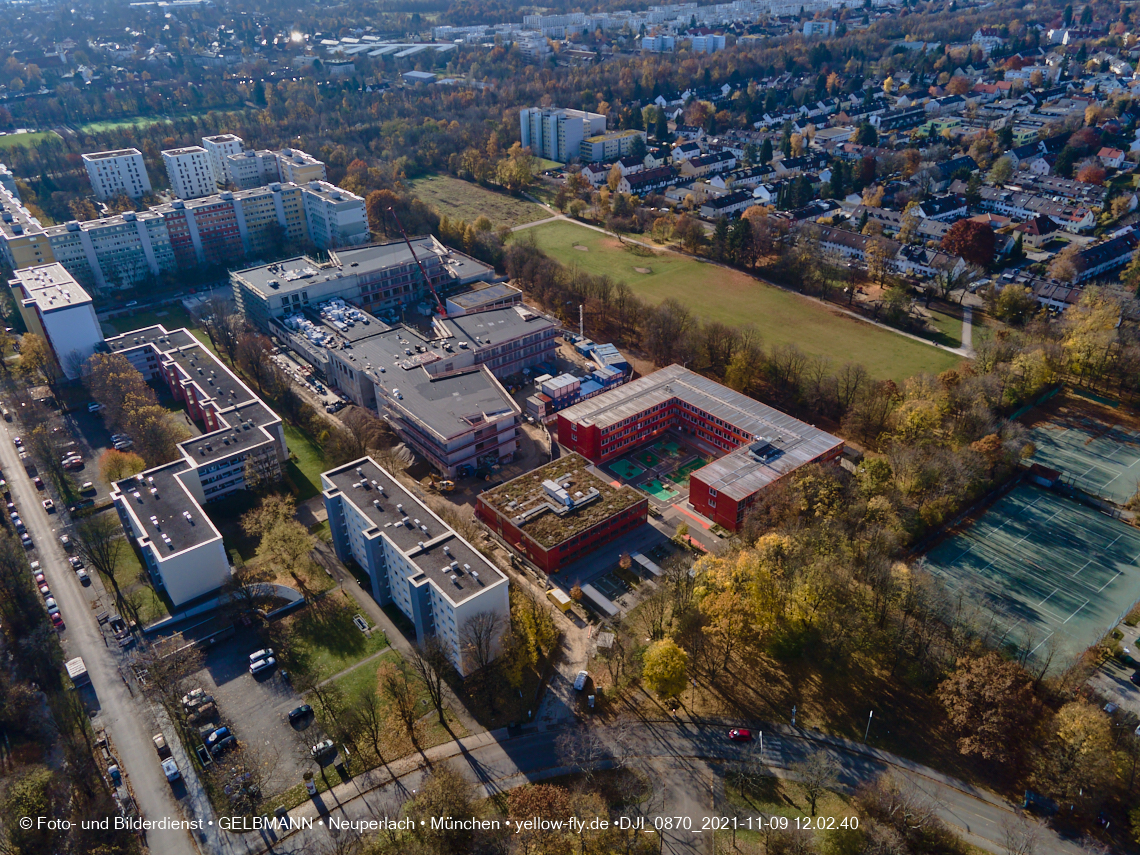 09.11.2021 - Baustelle Schule am Strehleranger Neuperlach
