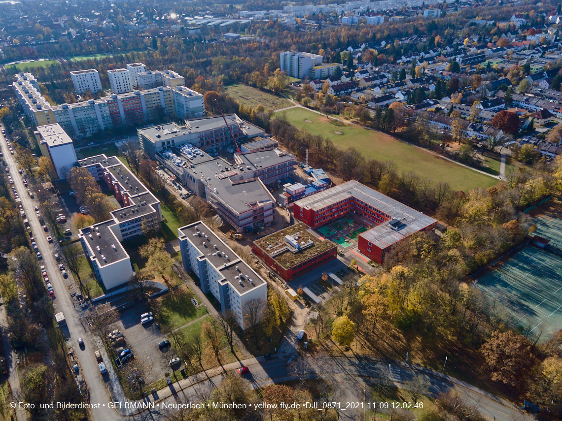 09.11.2021 - Baustelle Schule am Strehleranger Neuperlach