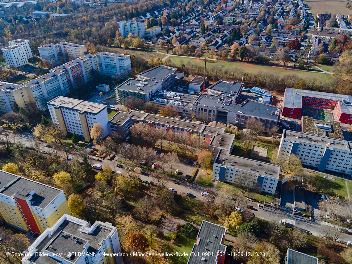 09.11.2021 - Baustelle Schule am Strehleranger Neuperlach