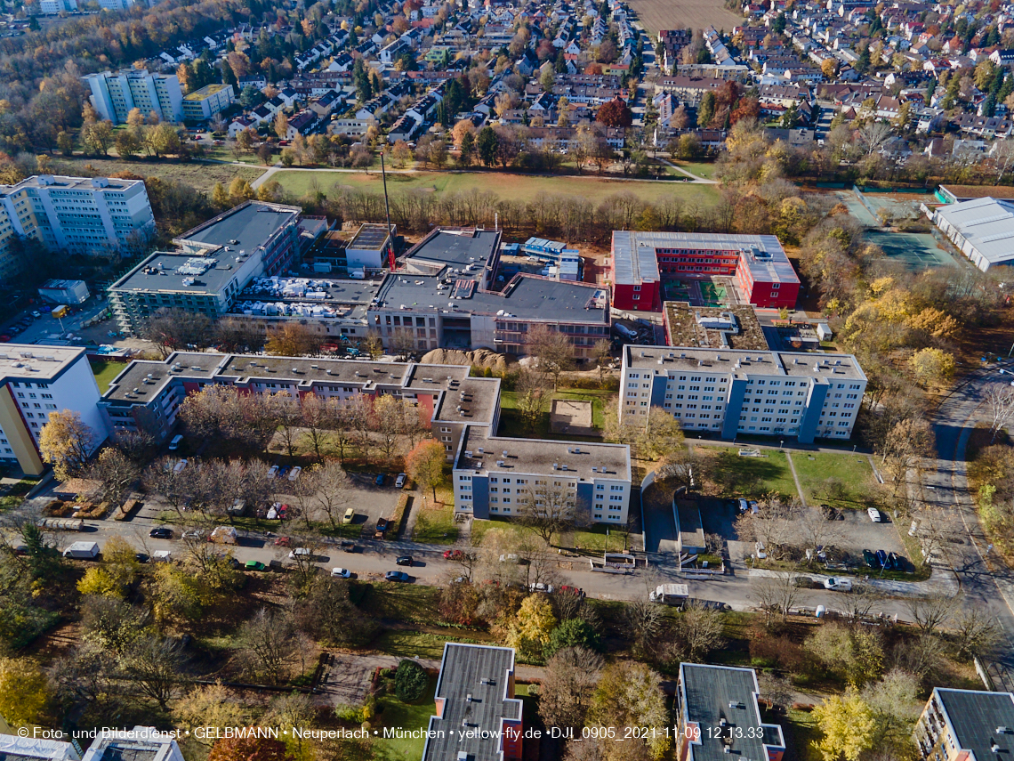 09.11.2021 - Baustelle Schule am Strehleranger Neuperlach