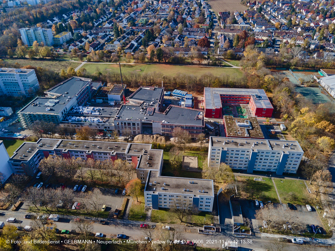 09.11.2021 - Baustelle Schule am Strehleranger Neuperlach