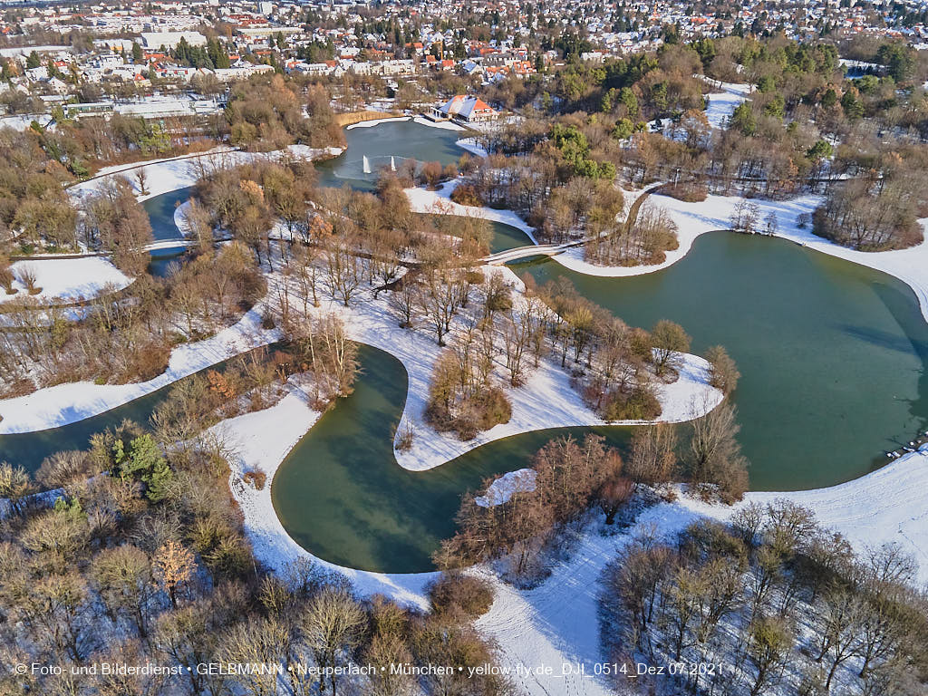 07.12.2021 -Der Ostparksee im Dezember 2021 in Neuperlach