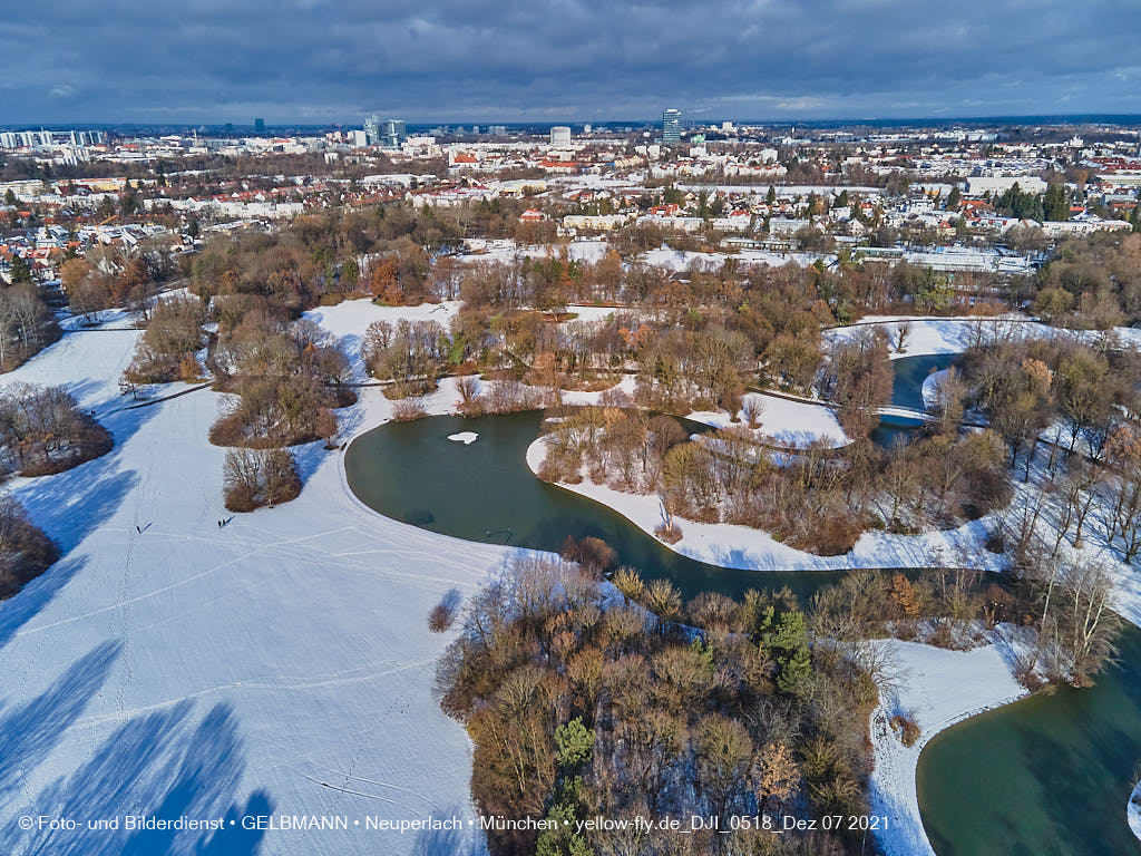07.12.2021 -Der Ostparksee im Dezember 2021 in Neuperlach