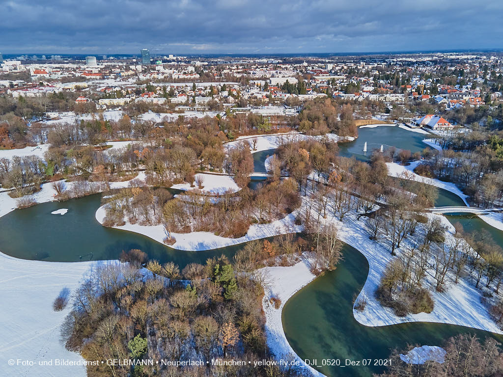 07.12.2021 -Der Ostparksee im Dezember 2021 in Neuperlach