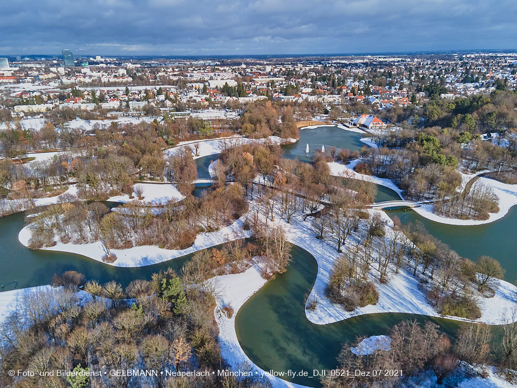 07.12.2021 -Der Ostparksee im Dezember 2021 in Neuperlach