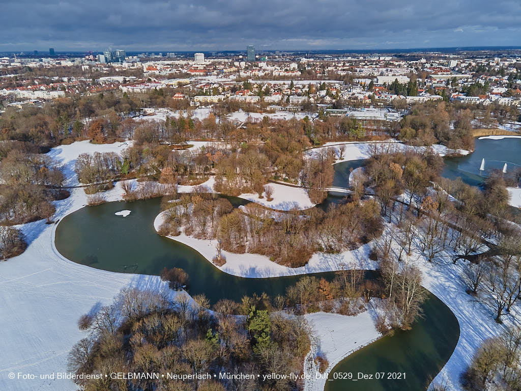 07.12.2021 -Der Ostparksee im Dezember 2021 in Neuperlach