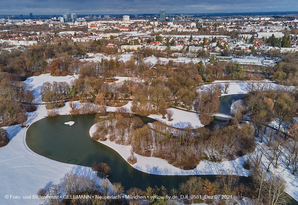 07.12.2021 -Der Ostparksee im Dezember 2021 in Neuperlach