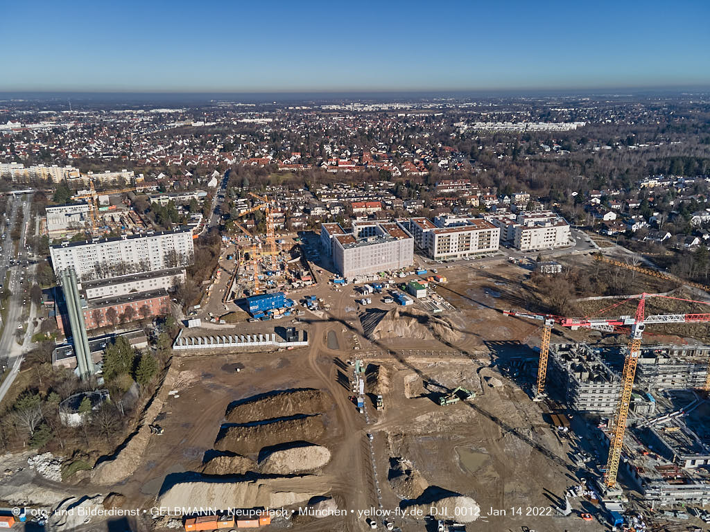 14.01.2022 - Baustelle Alexisquartier nach der Weihnachtspause