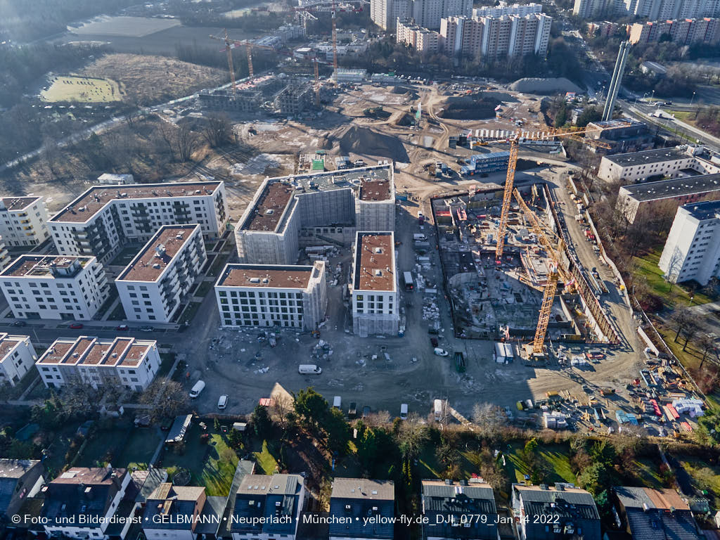 14.01.2022 - Baustelle Alexisquartier nach der Weihnachtspause
