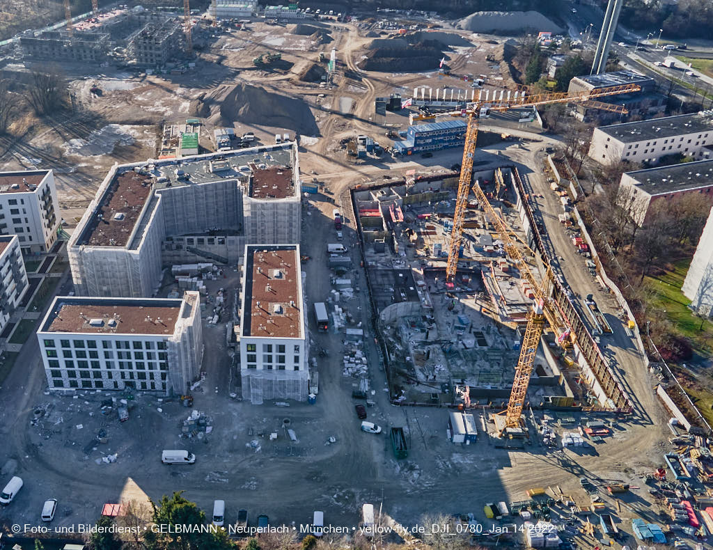 14.01.2022 - Baustelle Alexisquartier nach der Weihnachtspause