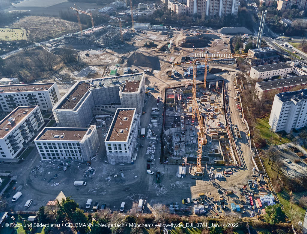 14.01.2022 - Baustelle Alexisquartier nach der Weihnachtspause