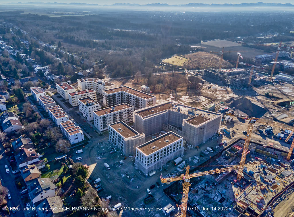 14.01.2022 - Baustelle Alexisquartier nach der Weihnachtspause