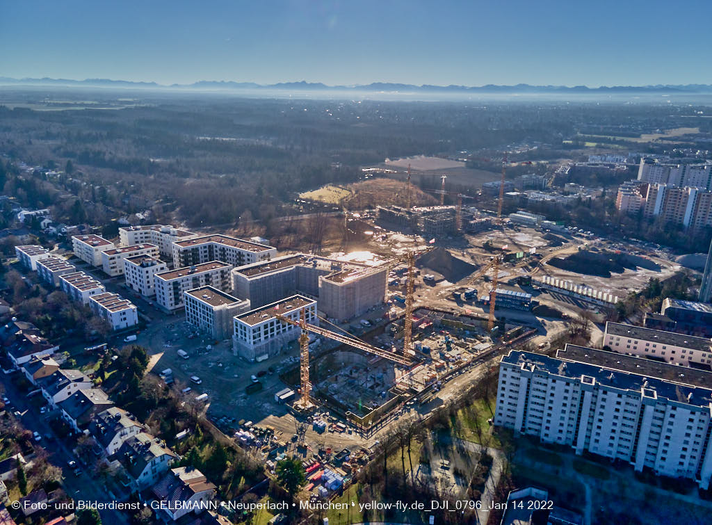14.01.2022 - Baustelle Alexisquartier nach der Weihnachtspause