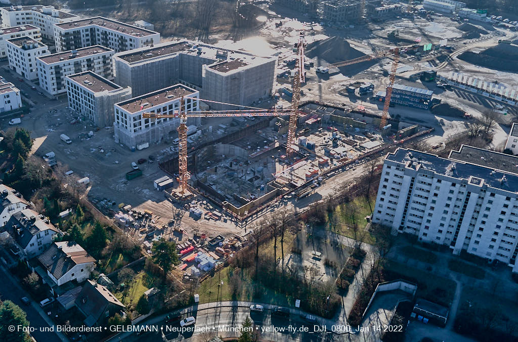 14.01.2022 - Baustelle Alexisquartier nach der Weihnachtspause