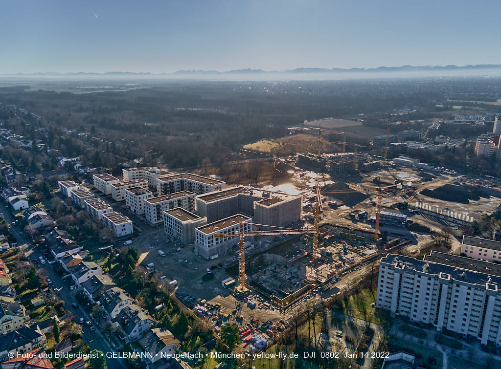 14.01.2022 - Baustelle Alexisquartier nach der Weihnachtspause