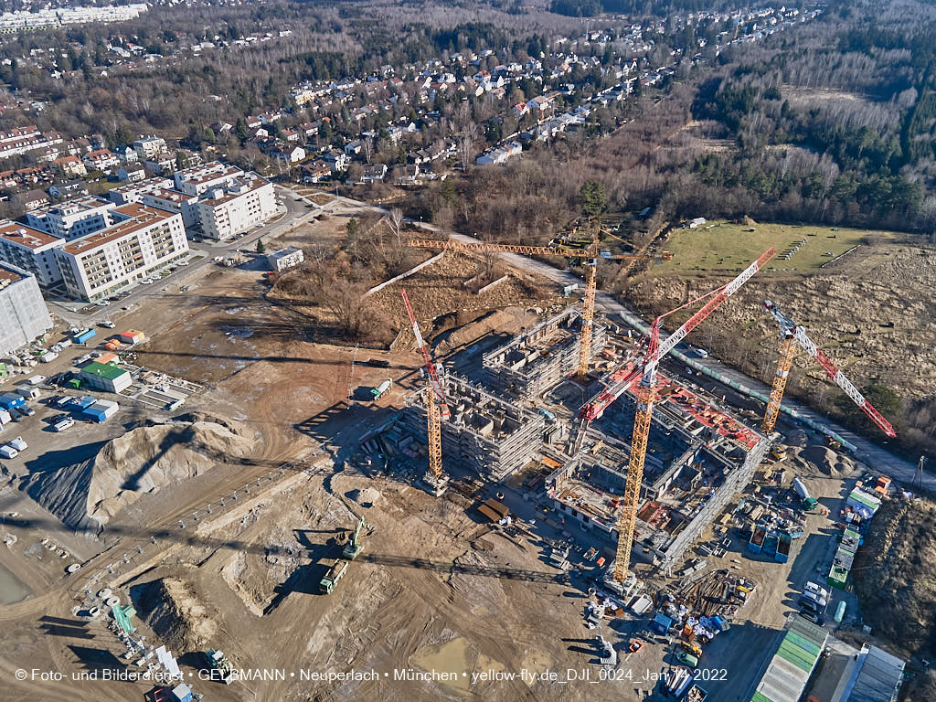 14.01.2022 - Baustelle Pandionverde nach der Weihnachtspause