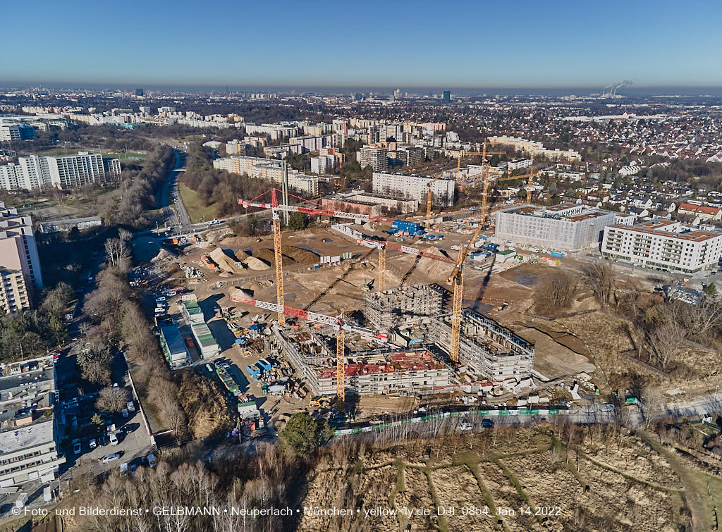 14.01.2022 - Baustelle Pandionverde nach der Weihnachtspause