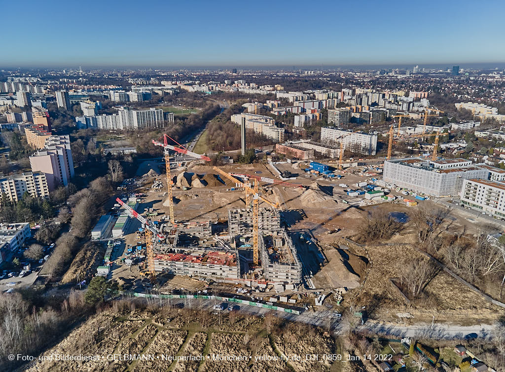 14.01.2022 - Baustelle Pandionverde nach der Weihnachtspause