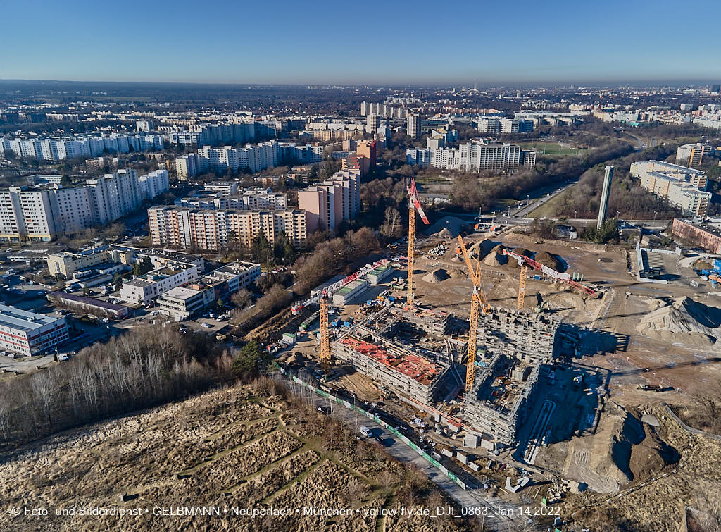 14.01.2022 - Baustelle Pandionverde nach der Weihnachtspause