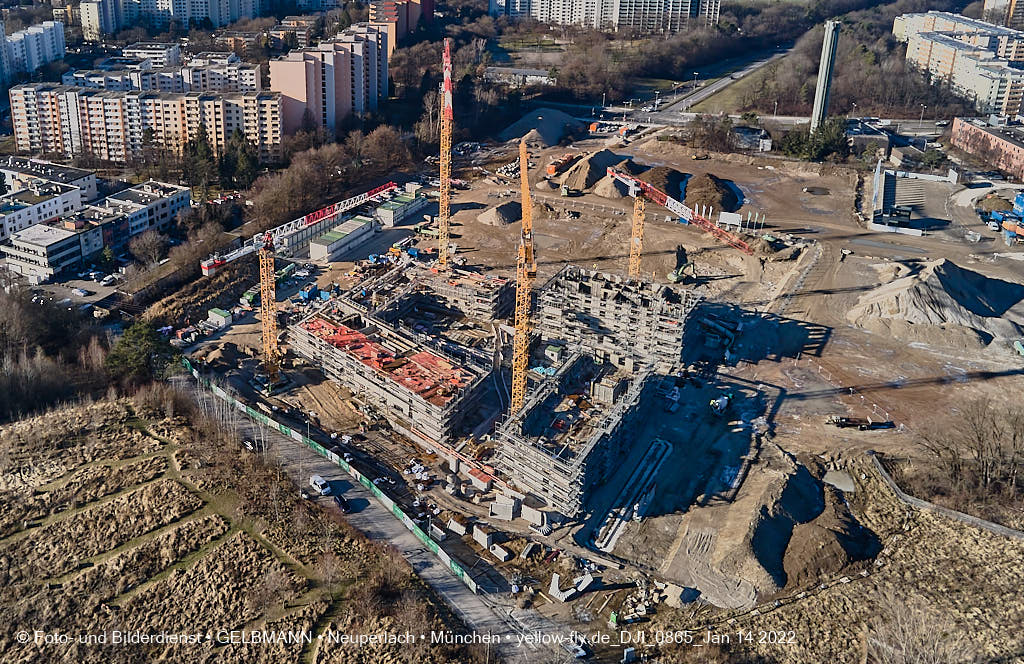 14.01.2022 - Baustelle Pandionverde nach der Weihnachtspause