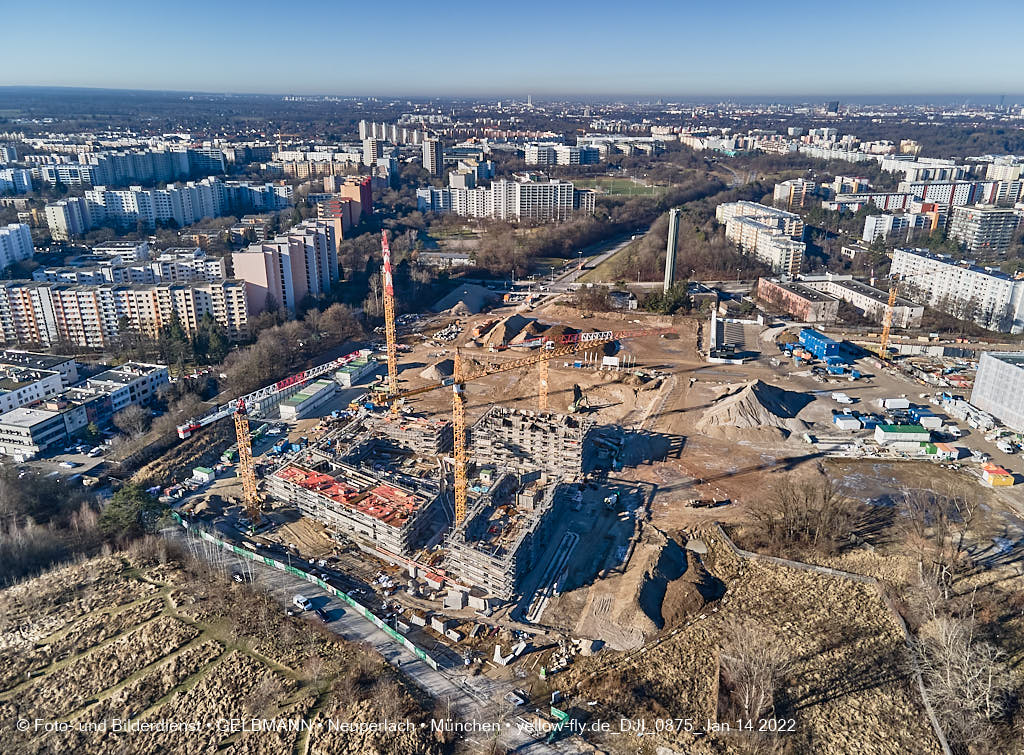14.01.2022 - Baustelle Pandionverde nach der Weihnachtspause