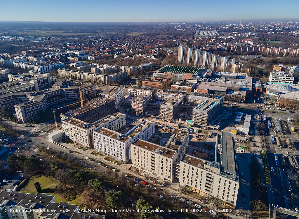 14.01.2022 - Baustelle Perlach Plaza in Neuperlach