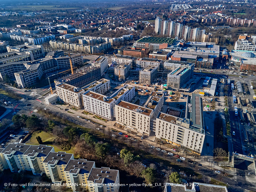 14.01.2022 - Baustelle Perlach Plaza in Neuperlach