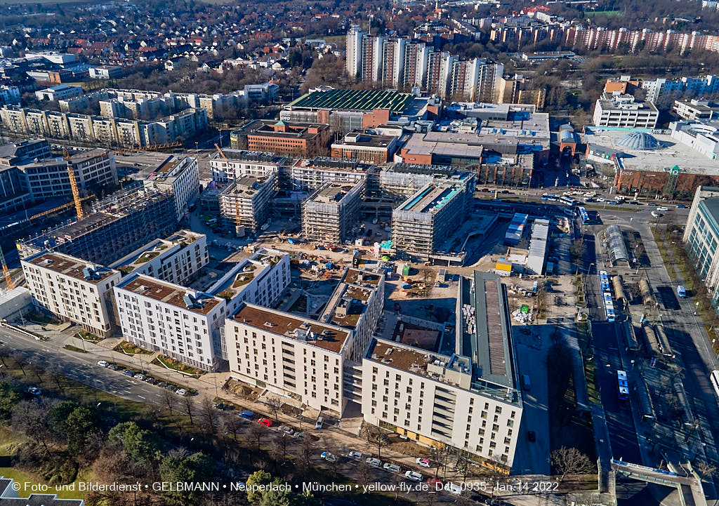 14.01.2022 - Baustelle Perlach Plaza in Neuperlach
