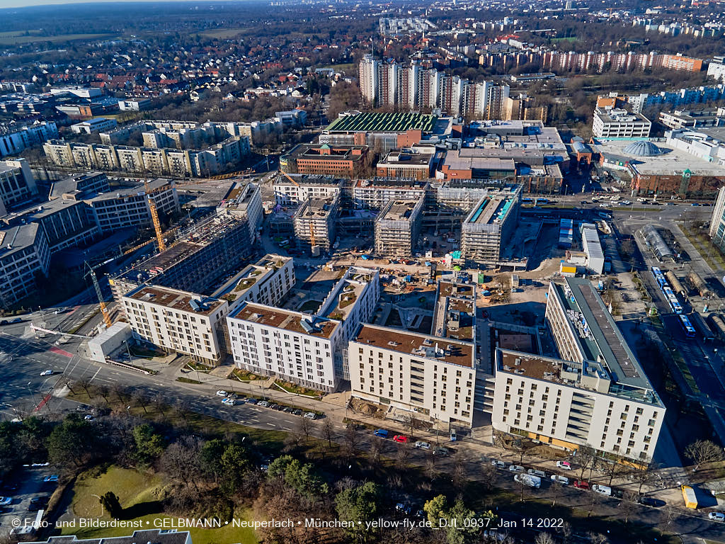 14.01.2022 - Baustelle Perlach Plaza in Neuperlach