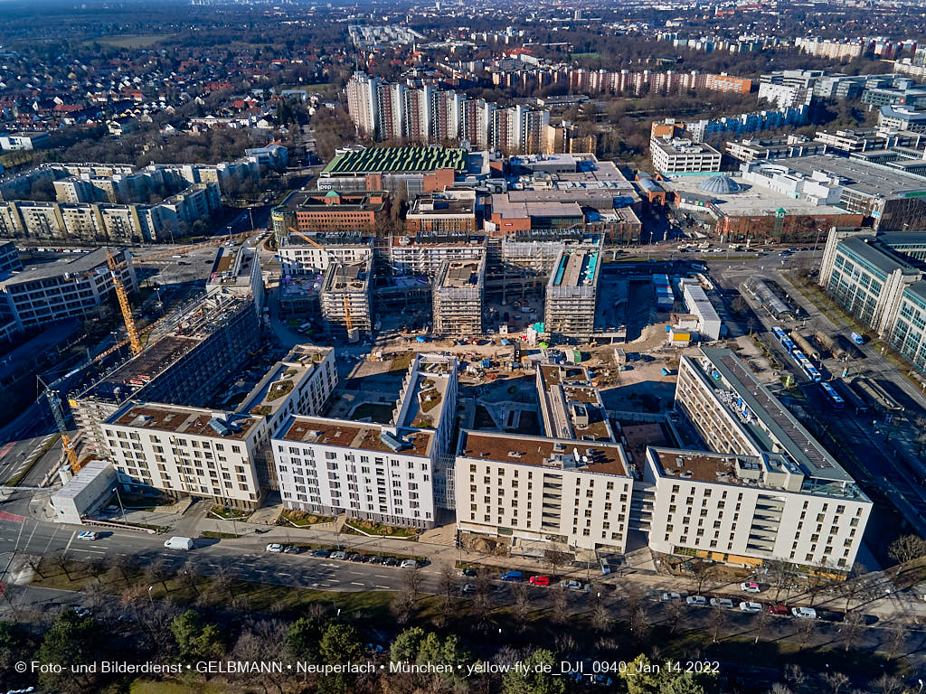 14.01.2022 - Baustelle Perlach Plaza in Neuperlach