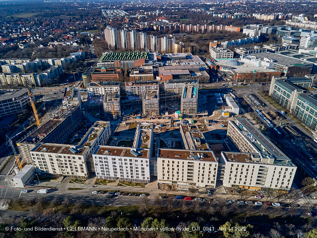 14.01.2022 - Baustelle Perlach Plaza in Neuperlach
