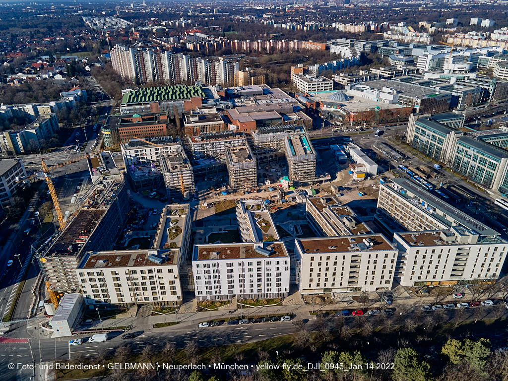 14.01.2022 - Baustelle Perlach Plaza in Neuperlach
