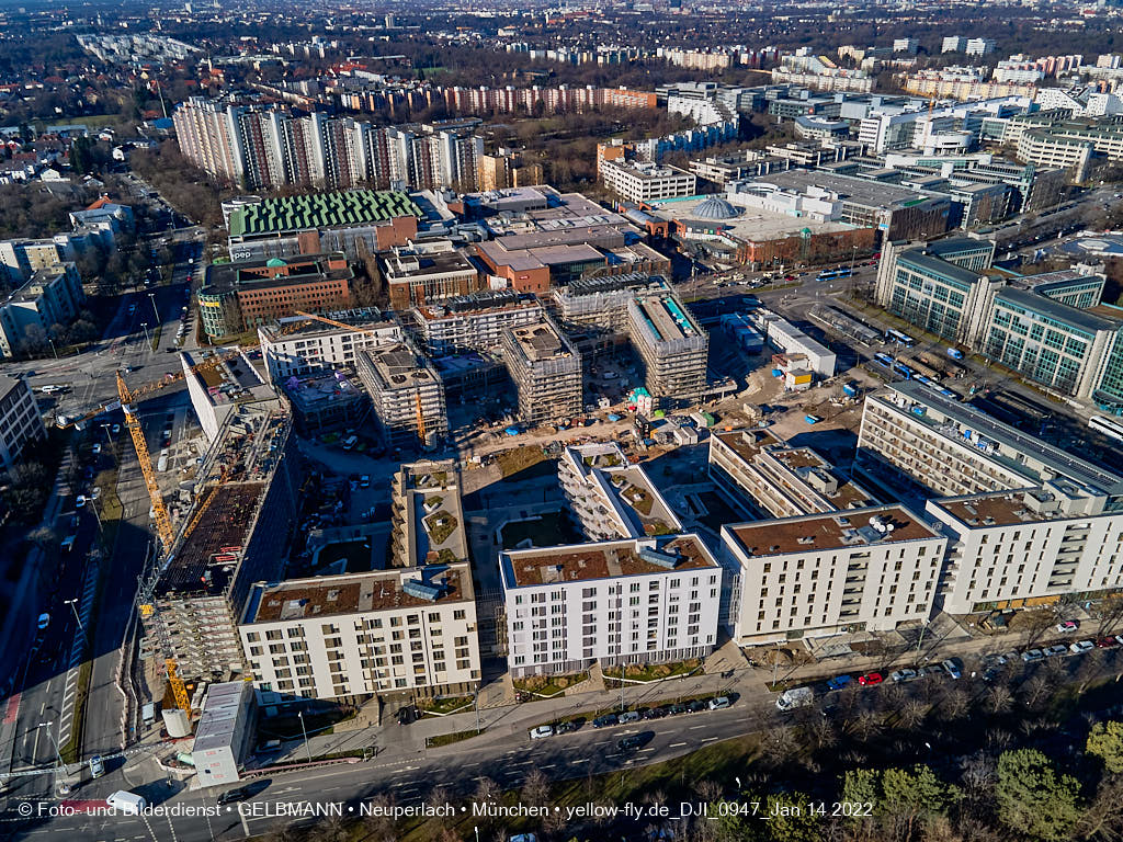 14.01.2022 - Baustelle Perlach Plaza in Neuperlach