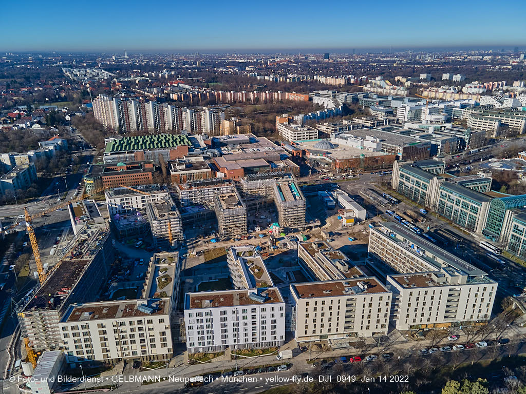 14.01.2022 - Baustelle Perlach Plaza in Neuperlach