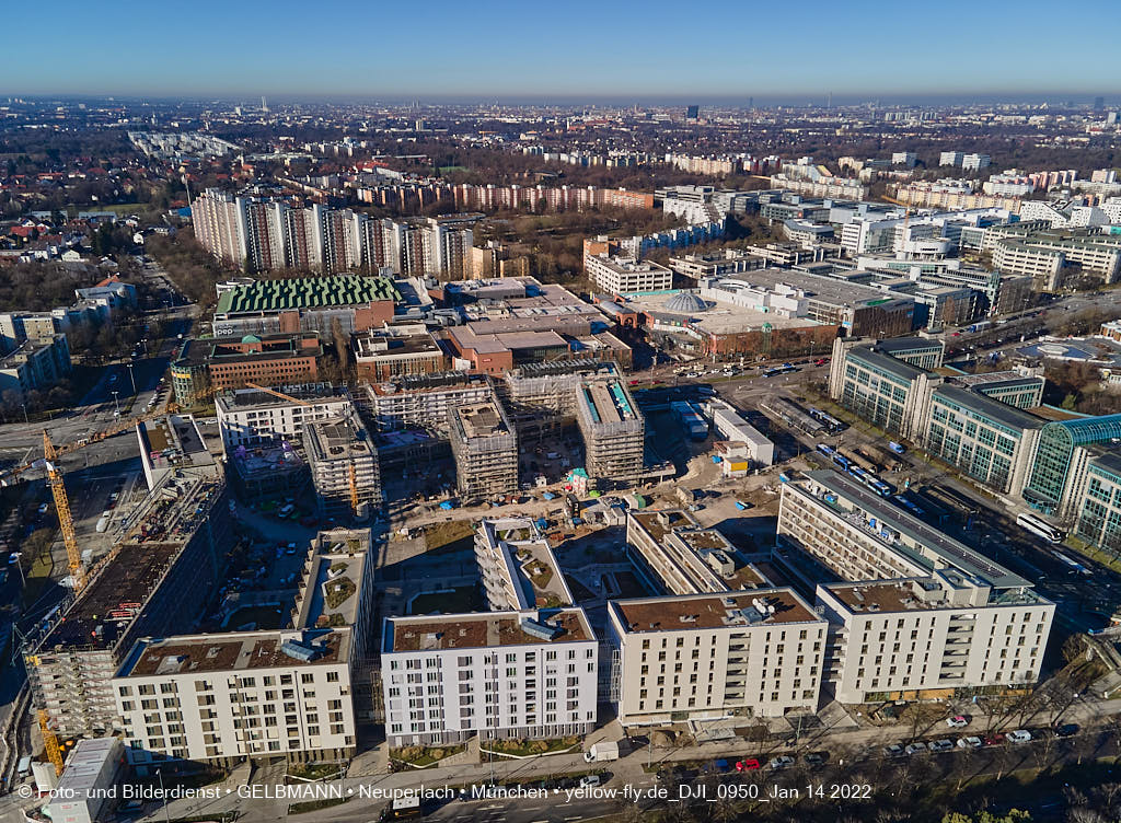14.01.2022 - Baustelle Perlach Plaza in Neuperlach