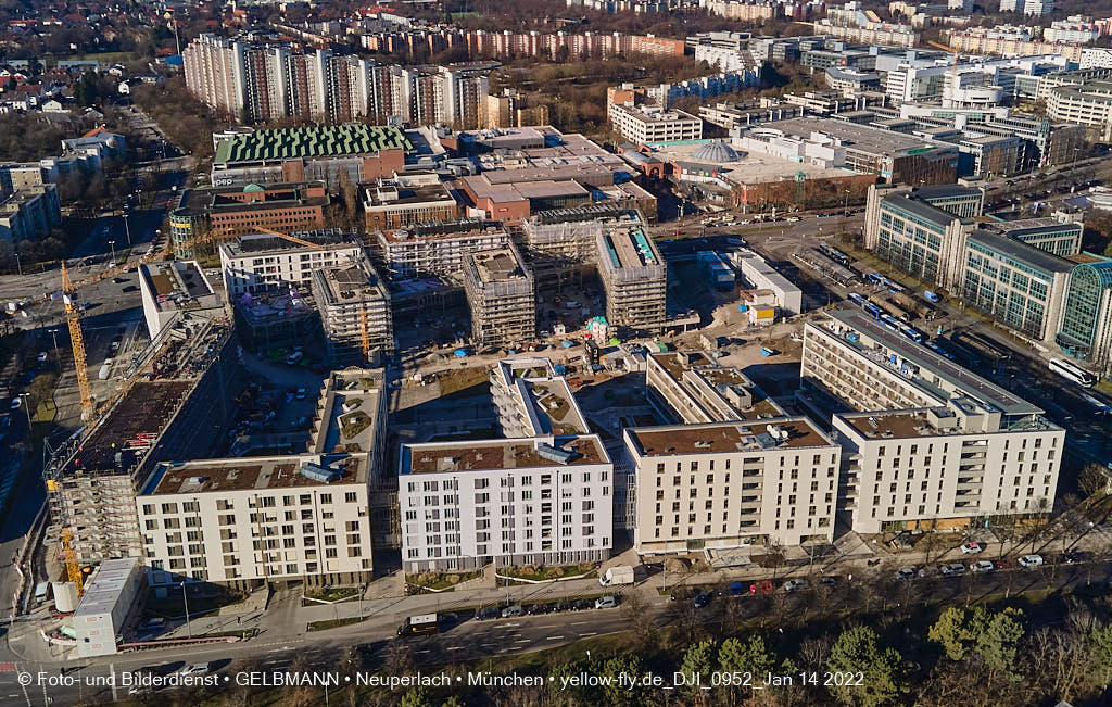 14.01.2022 - Baustelle Perlach Plaza in Neuperlach