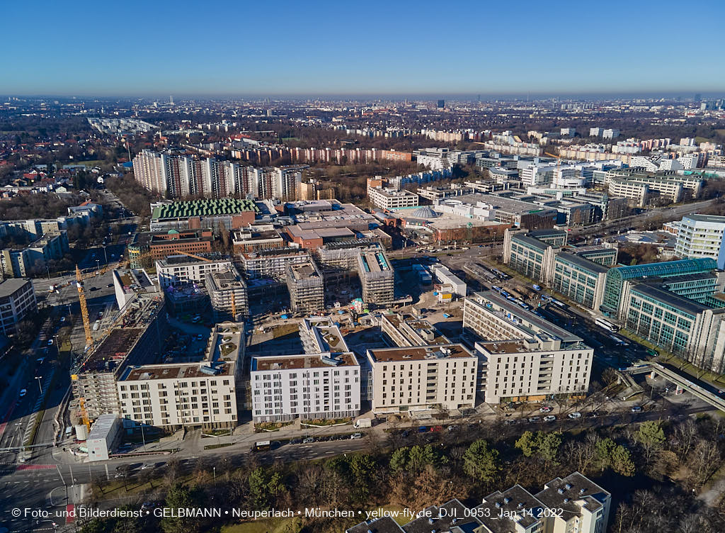 14.01.2022 - Baustelle Perlach Plaza in Neuperlach