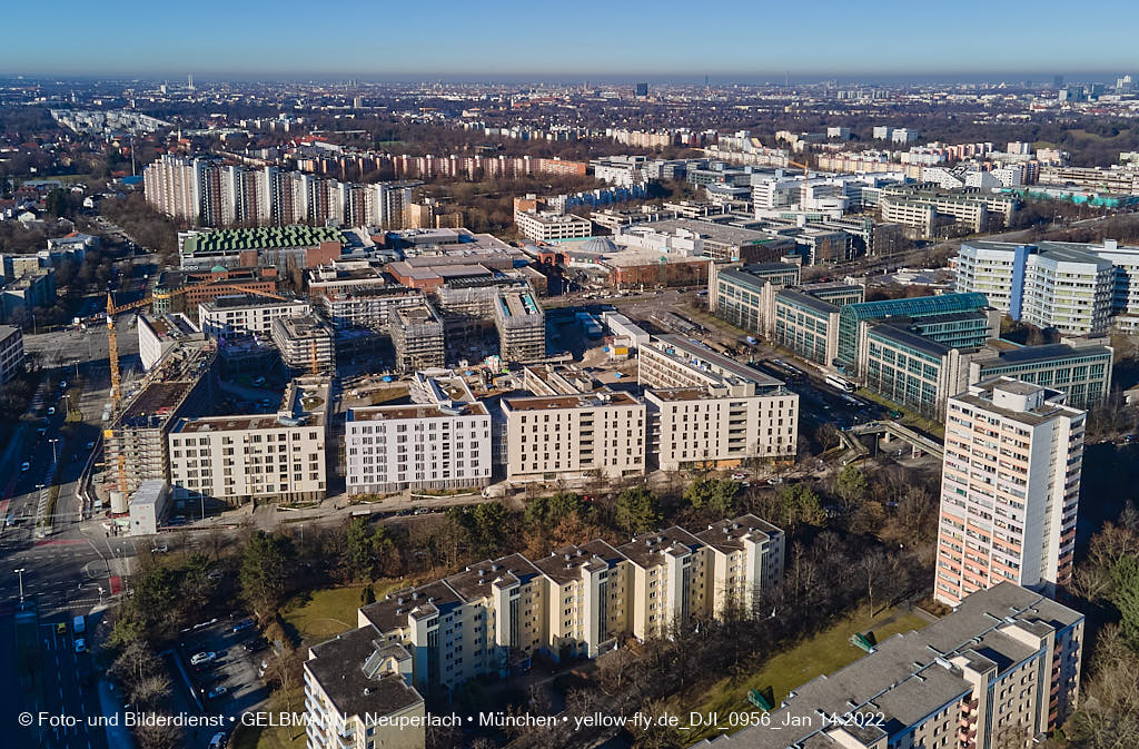 14.01.2022 - Baustelle Perlach Plaza in Neuperlach