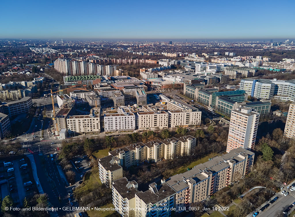 14.01.2022 - Baustelle Perlach Plaza in Neuperlach
