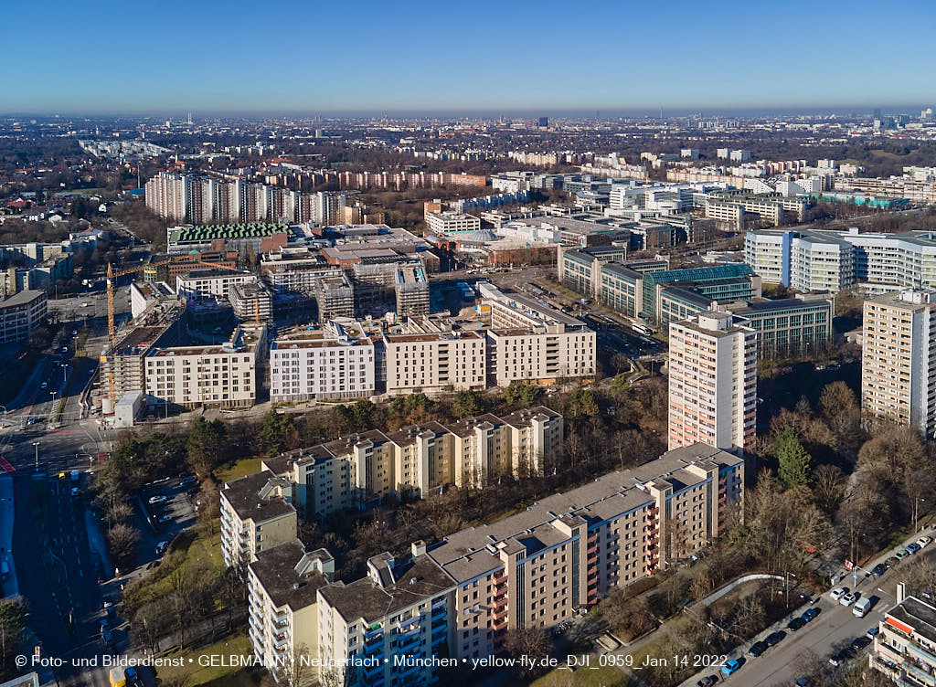 14.01.2022 - Baustelle Perlach Plaza in Neuperlach