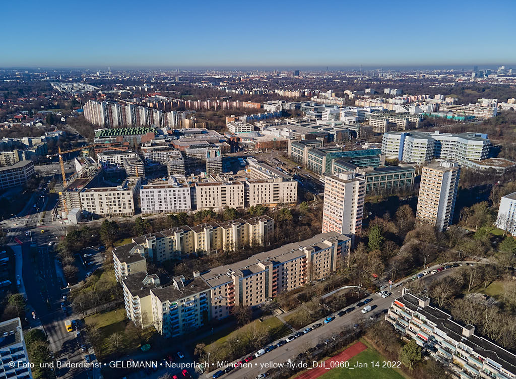 14.01.2022 - Baustelle Perlach Plaza in Neuperlach