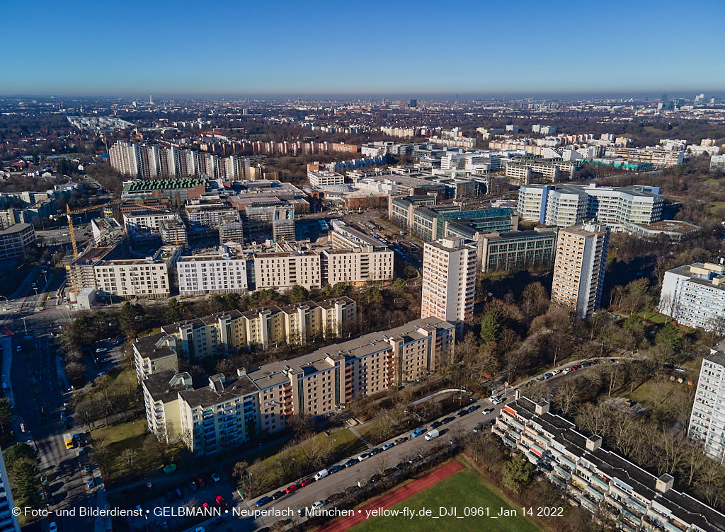 14.01.2022 - Baustelle Perlach Plaza in Neuperlach