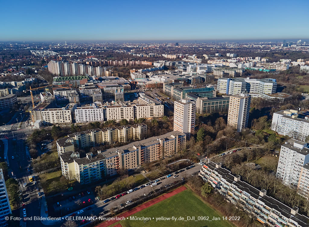 14.01.2022 - Baustelle Perlach Plaza in Neuperlach
