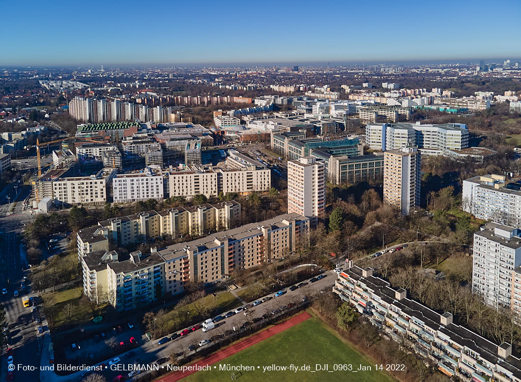 14.01.2022 - Baustelle Perlach Plaza in Neuperlach